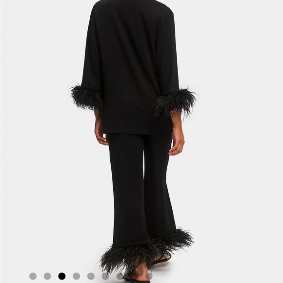 NWT SLEEPER
Party Pajama Set With Detachable Feathers In Black - Picture 3 of 4